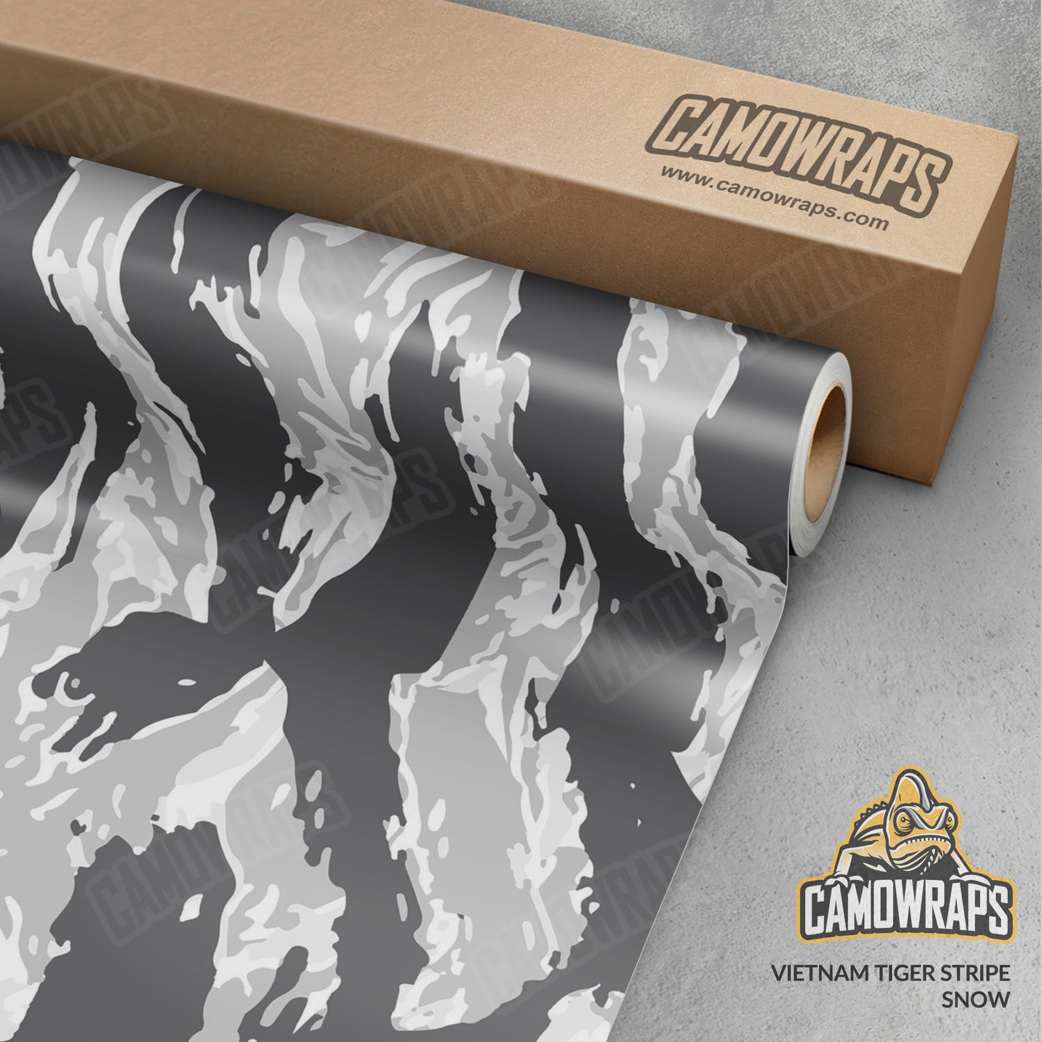 Vietnam Tiger Stripe Snow Camo Vinyl Wrap
