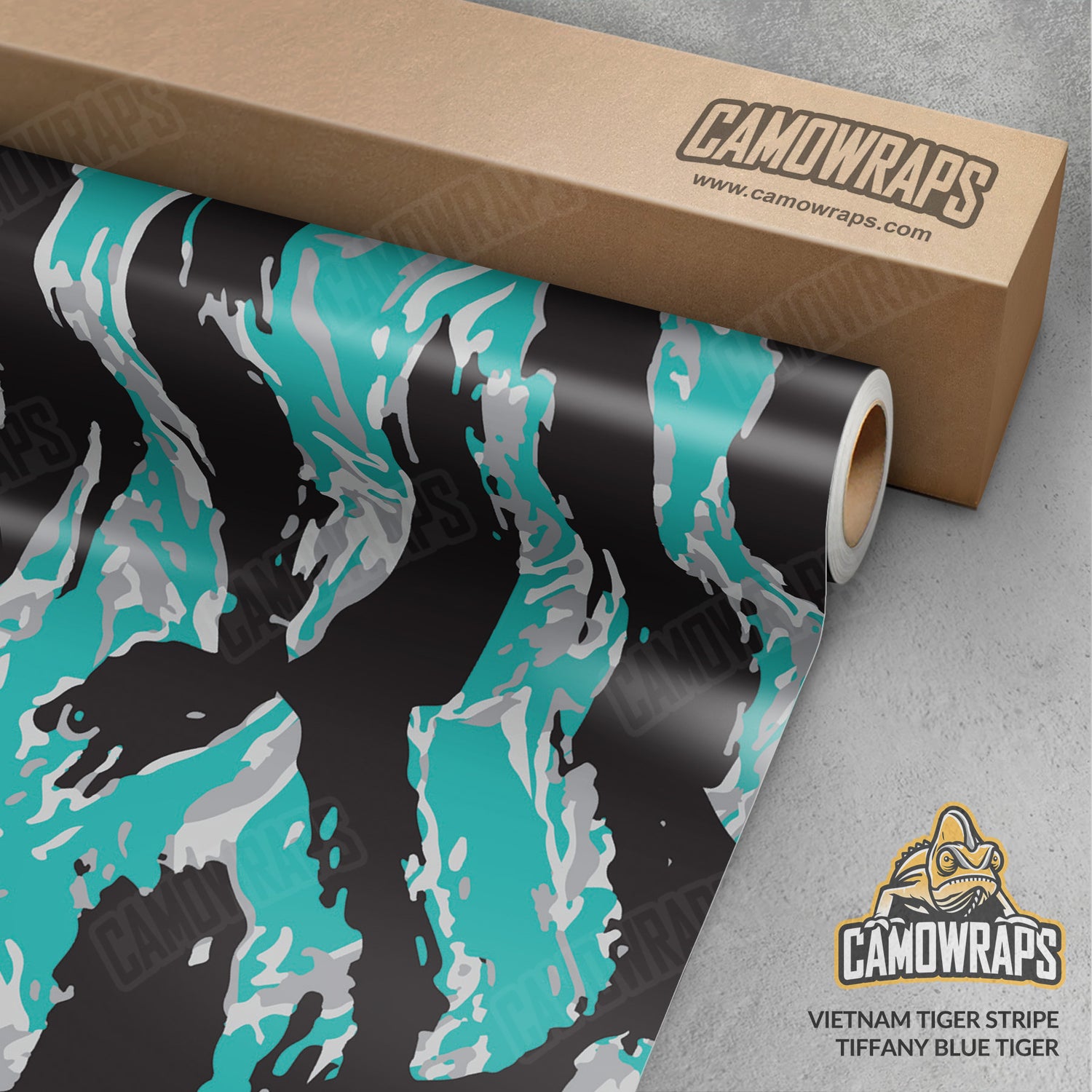 Vietnam Tiger Stripe Tiffany Blue Tiger Camo Vinyl Wrap
