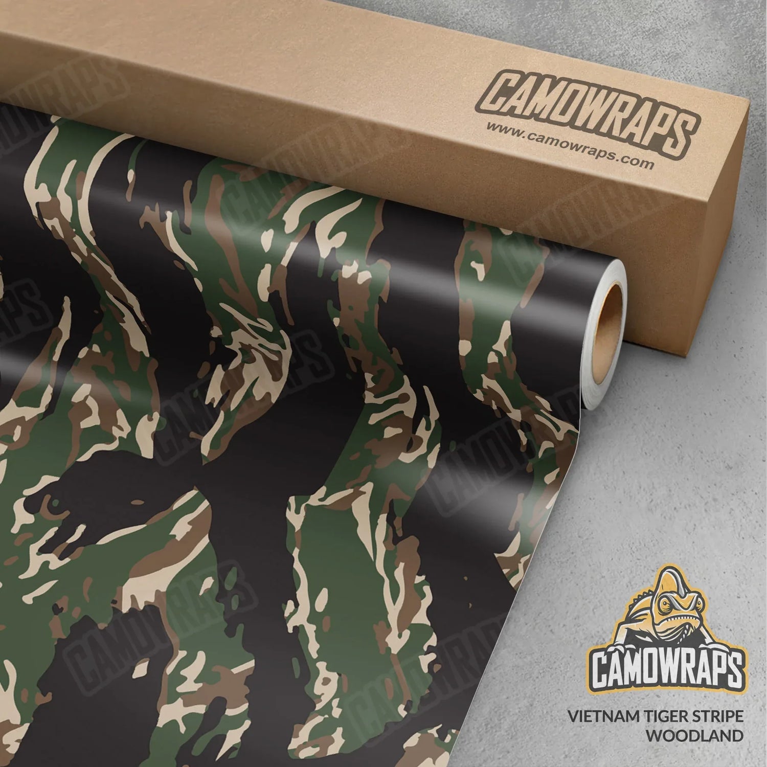 Vietnam Tiger Stripe Woodland Camo Vinyl Wrap