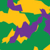 Handgun Erratic Mardi Gras Camo Gun Skin Vinyl Wrap