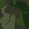 AR-15 Ragged Army Dark Green Camo Gun Skin Vinyl Wrap