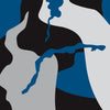 AR-15 Ragged Blue Tiger Camo Gun Skin Vinyl Wrap