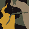 AR-15 Ragged Militant Yellow Camo Gun Skin Vinyl Wrap