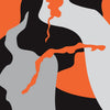 AR-15 Ragged Orange Tiger Camo Gun Skin Vinyl Wrap