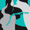 AR-15 Ragged Tiffany Blue Tiger Camo Gun Skin Vinyl Wrap