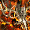 AR-15 Nature Burning Buck Skull Camo Gun Skin Vinyl Wrap