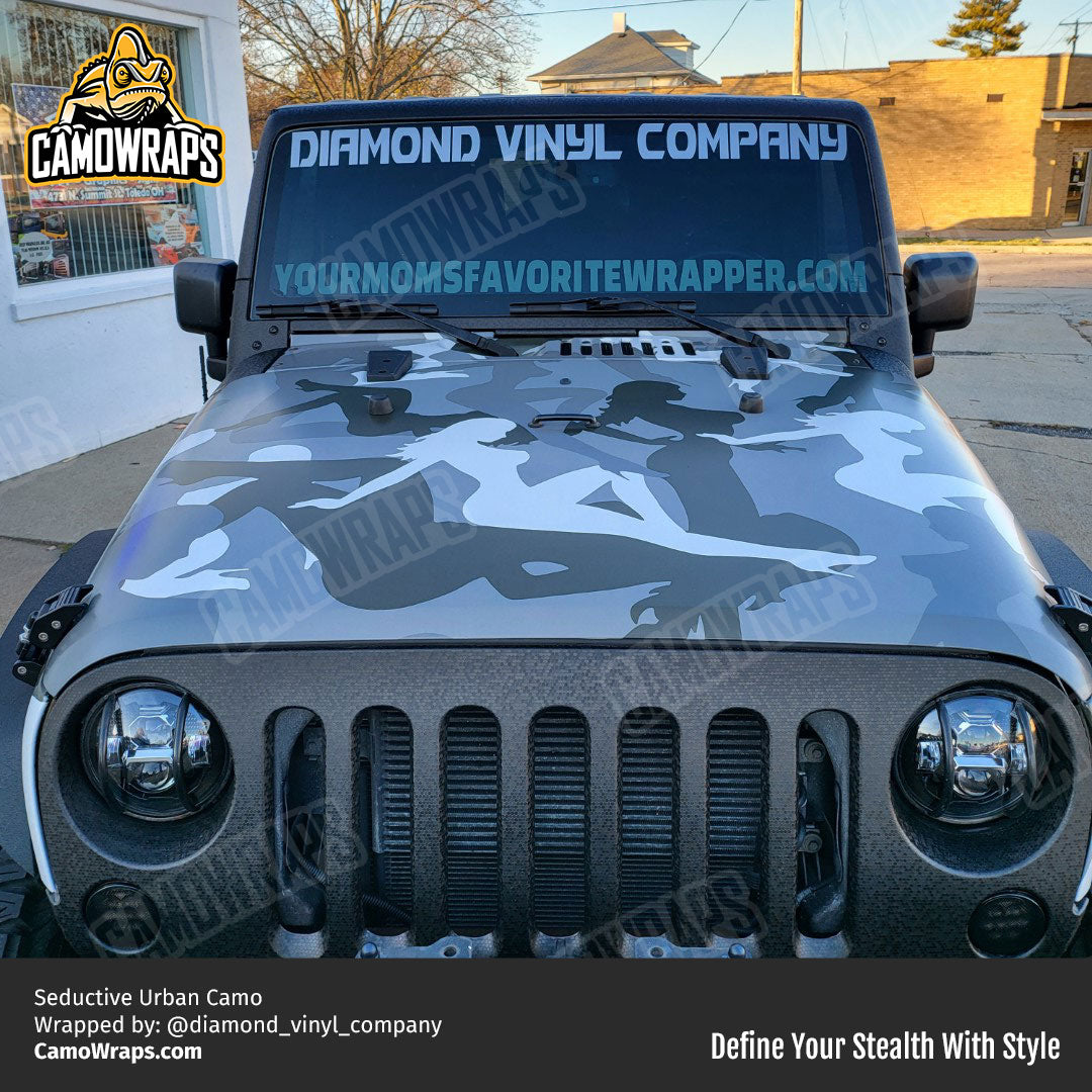 seductive camo jeep wrap