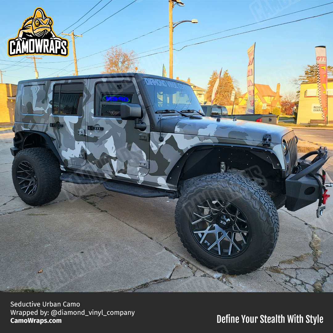 seductive camo jeep wrap