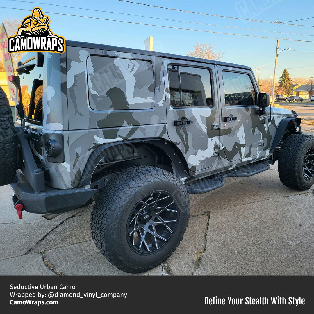 seductive camo jeep wrap