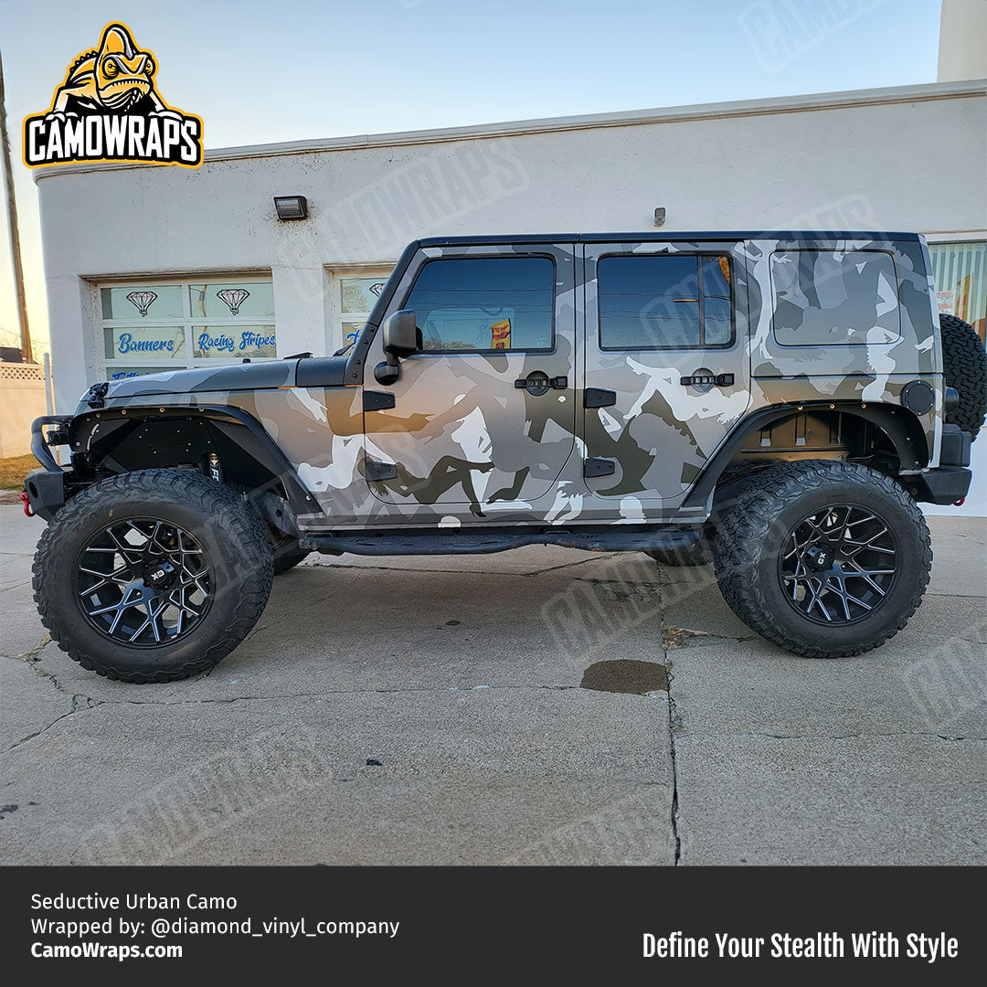 seductive camo jeep wrap