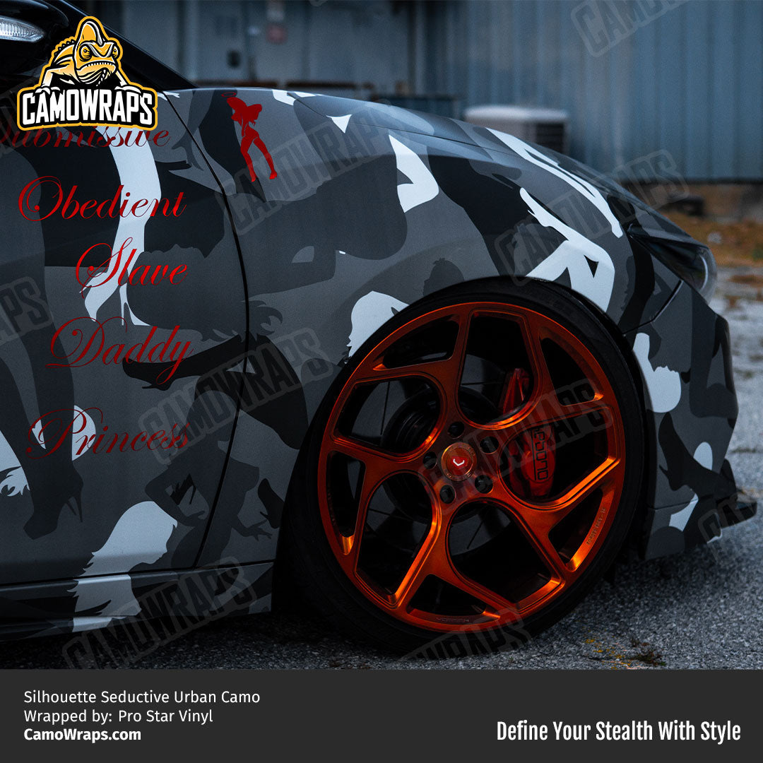 seductive camo car wrap