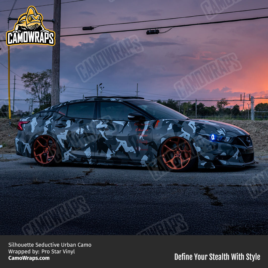 seductive camo car wrap