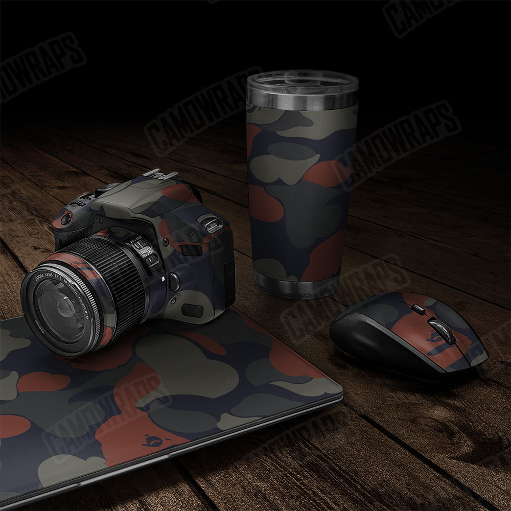 Bape Blue Copper Gear Skin Vinyl Wrap