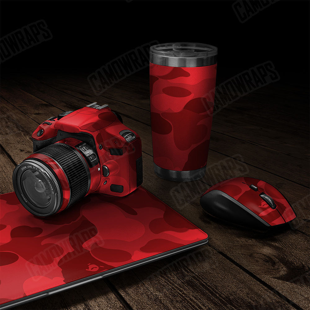 Bape Elite Red Gear Skin Vinyl Wrap