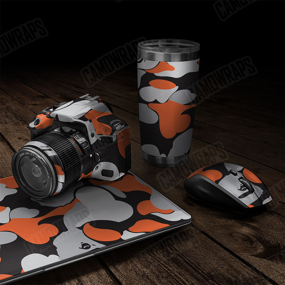 Bape Orange Tiger Gear Skin Vinyl Wrap