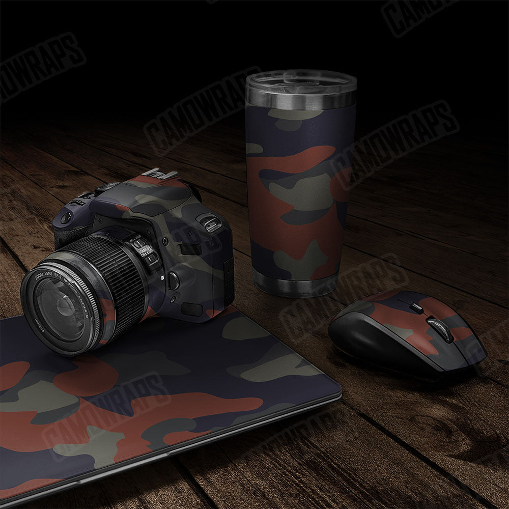 Classic Blue Copper Gear Skin Vinyl Wrap