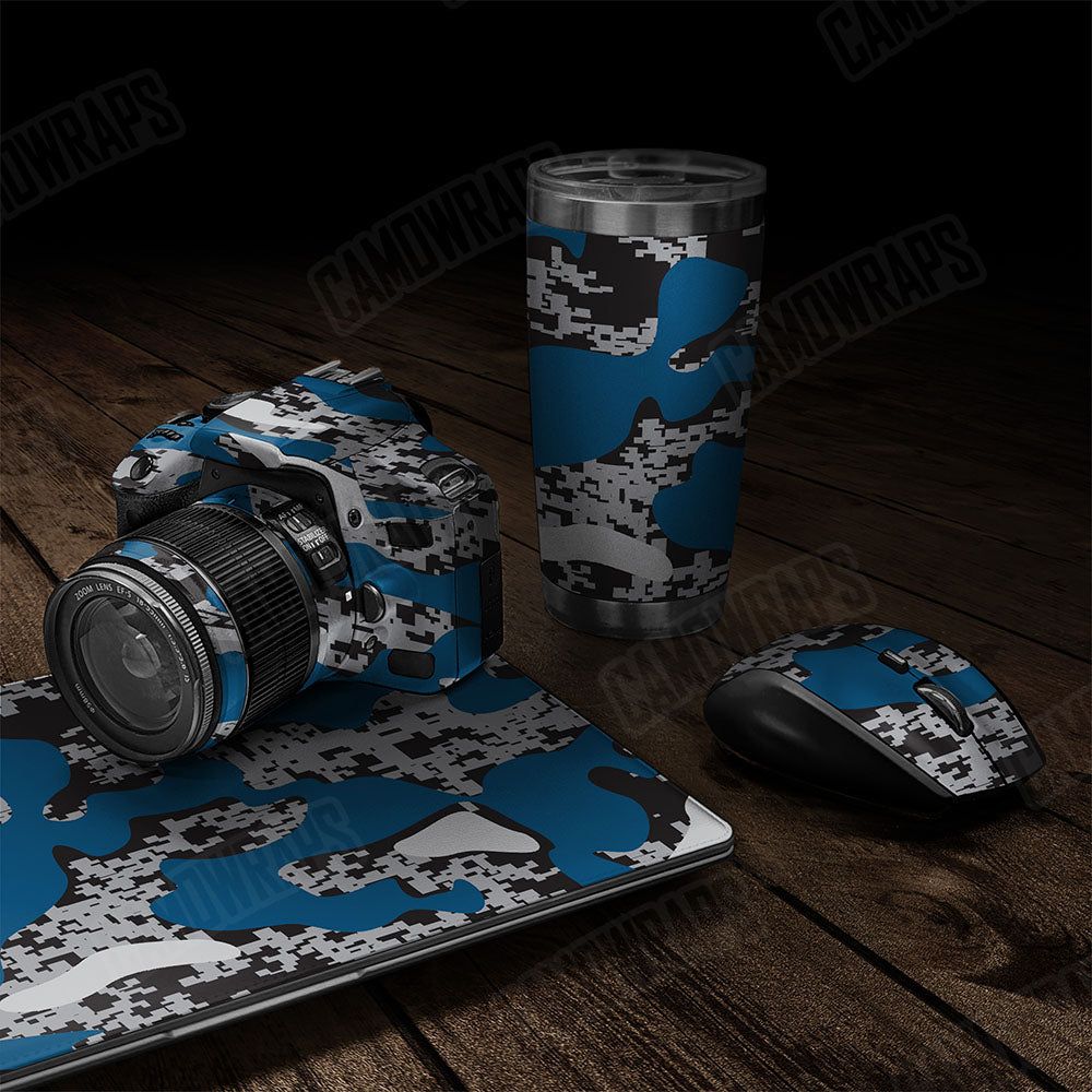 Compound Blue Tiger Gear Skin Vinyl Wrap