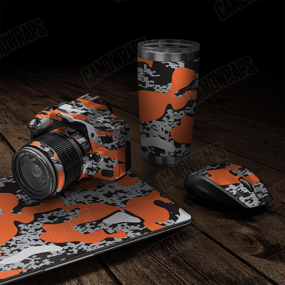 Compound Orange Tiger Gear Skin Vinyl Wrap