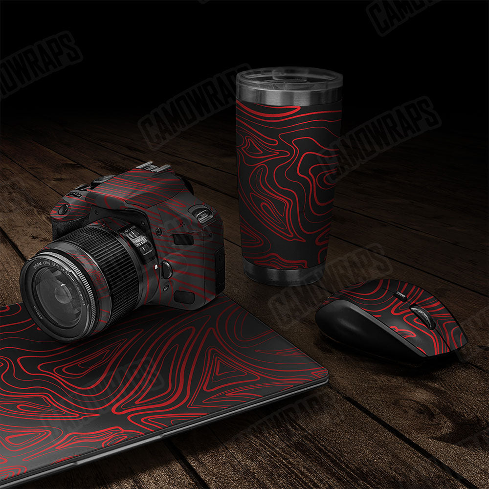 Damascus Red Gear Skin Vinyl Wrap