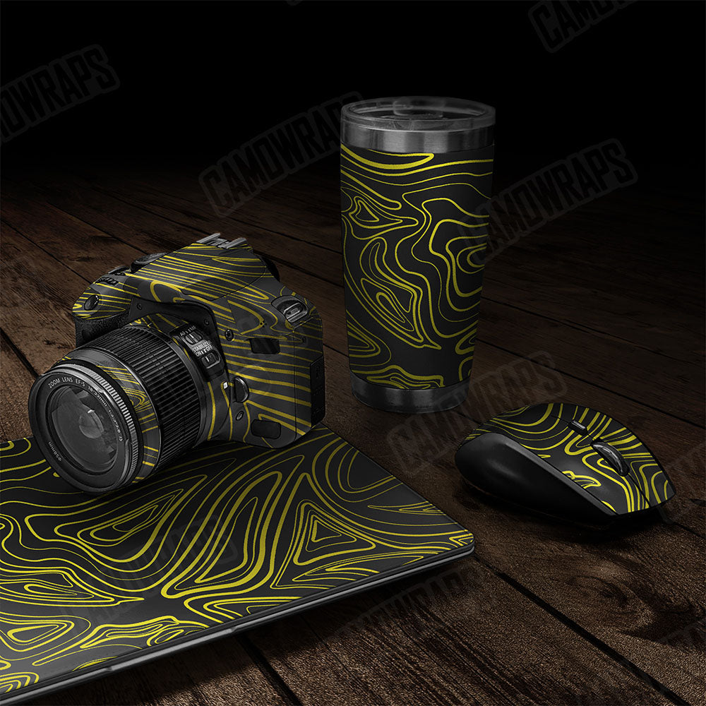 Damascus Yellow Gear Skin Vinyl Wrap
