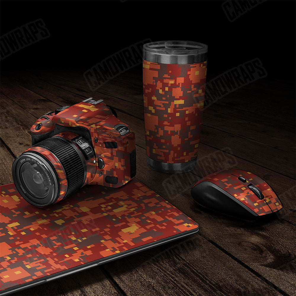 Digital Autumn Gear Skin Vinyl Wrap