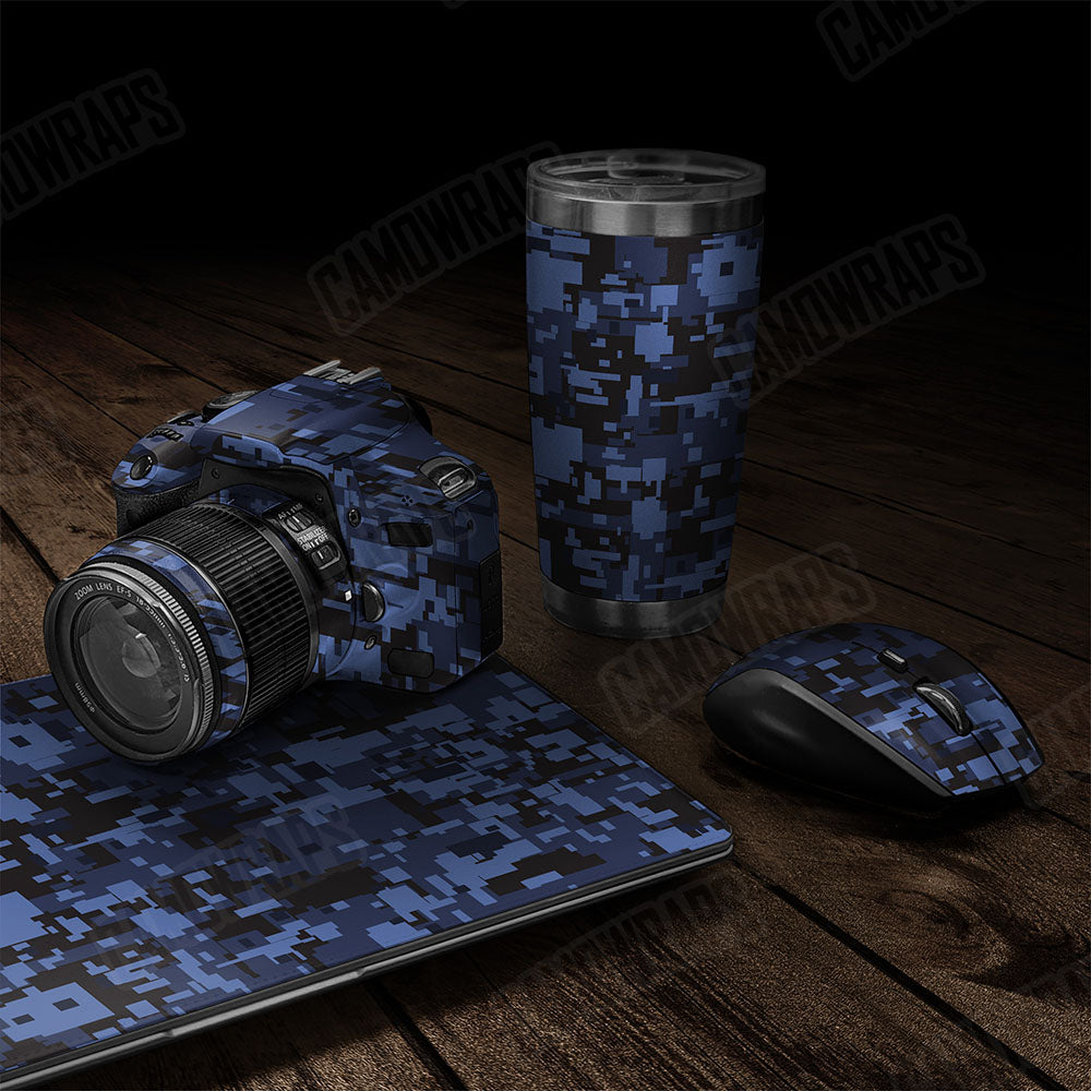 Digital Blue Midnight Gear Skin Vinyl Wrap