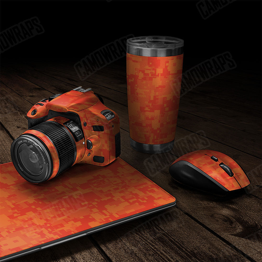 Digital Elite Orange Gear Skin Vinyl Wrap