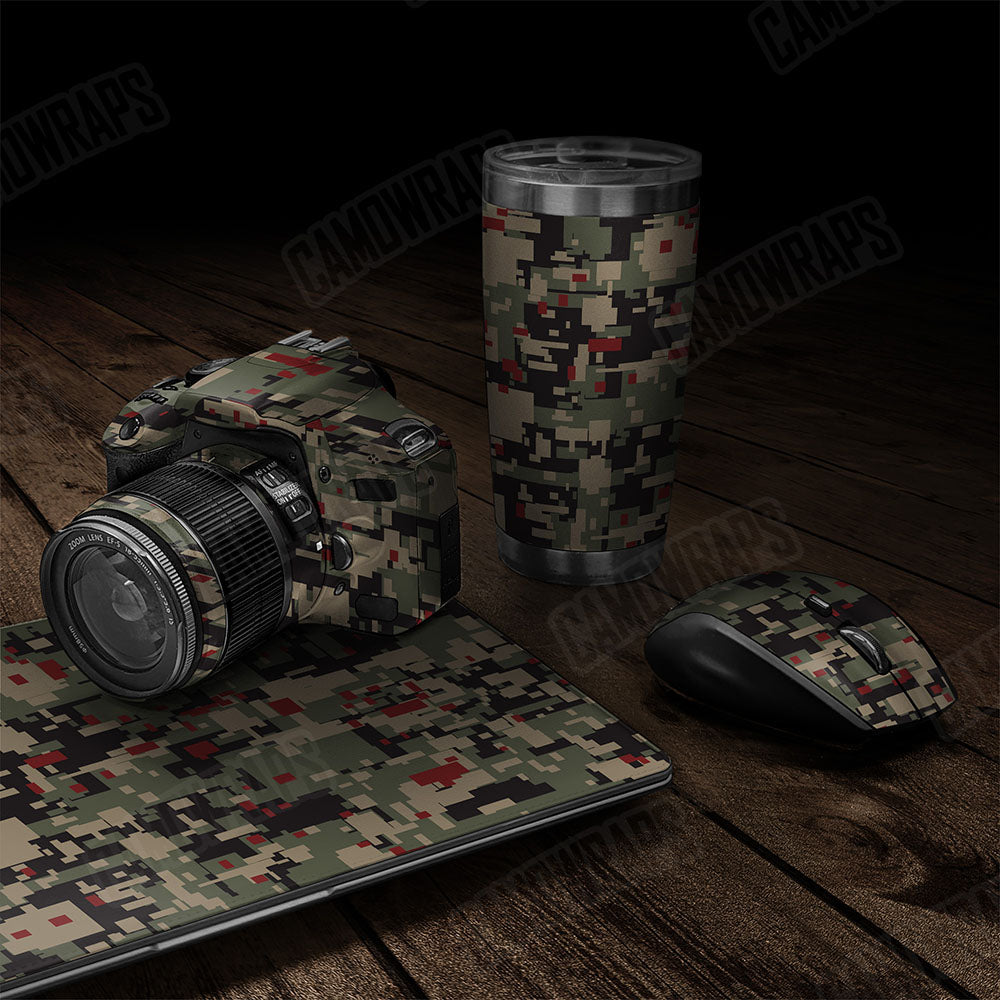 Digital Militant Red Gear Skin Vinyl Wrap