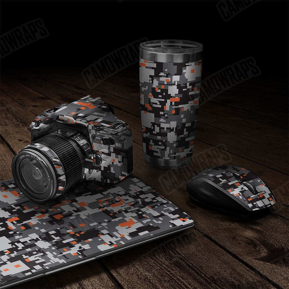 Digital Urban Orange Gear Skin Vinyl Wrap