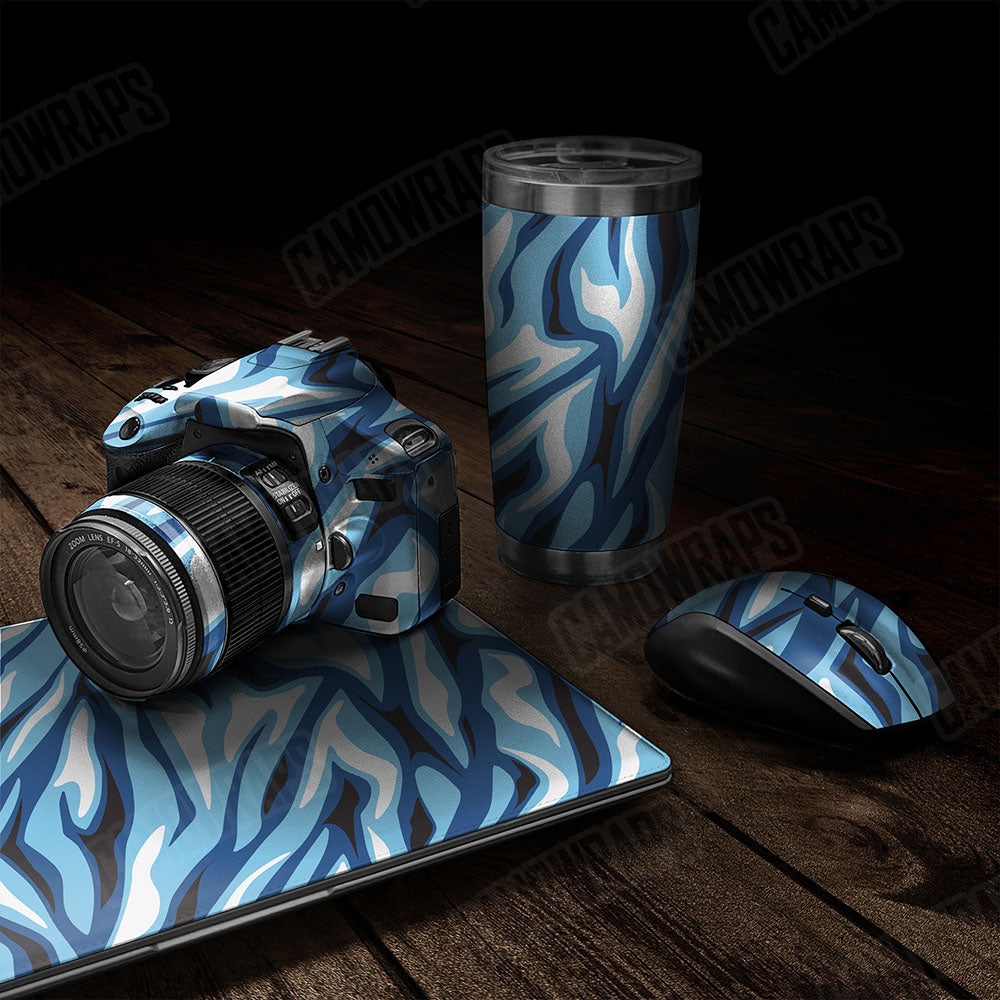 Fun Stripe Baby Blue Gear Skin Vinyl Wrap