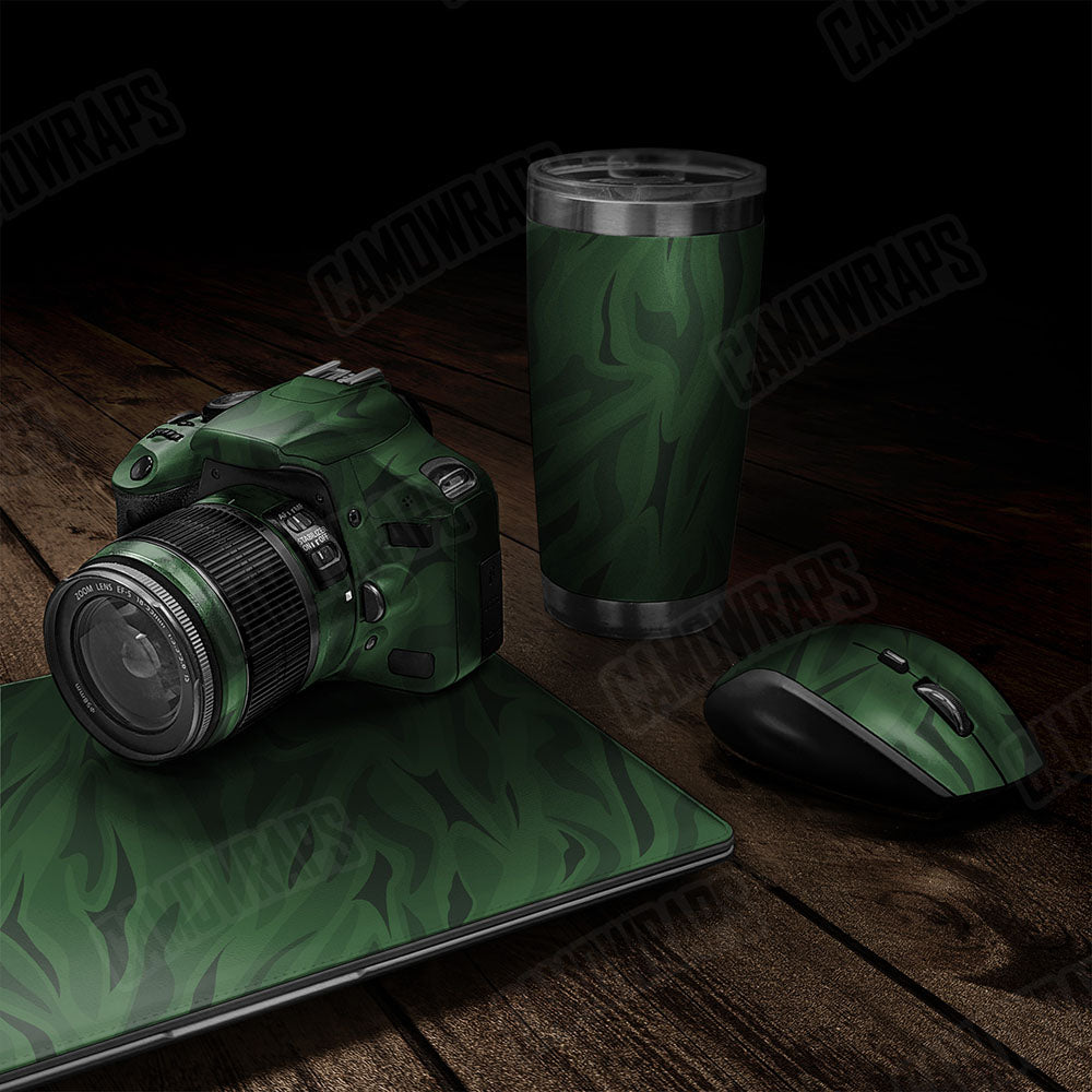 Fun Stripe Elite Green Gear Skin Vinyl Wrap