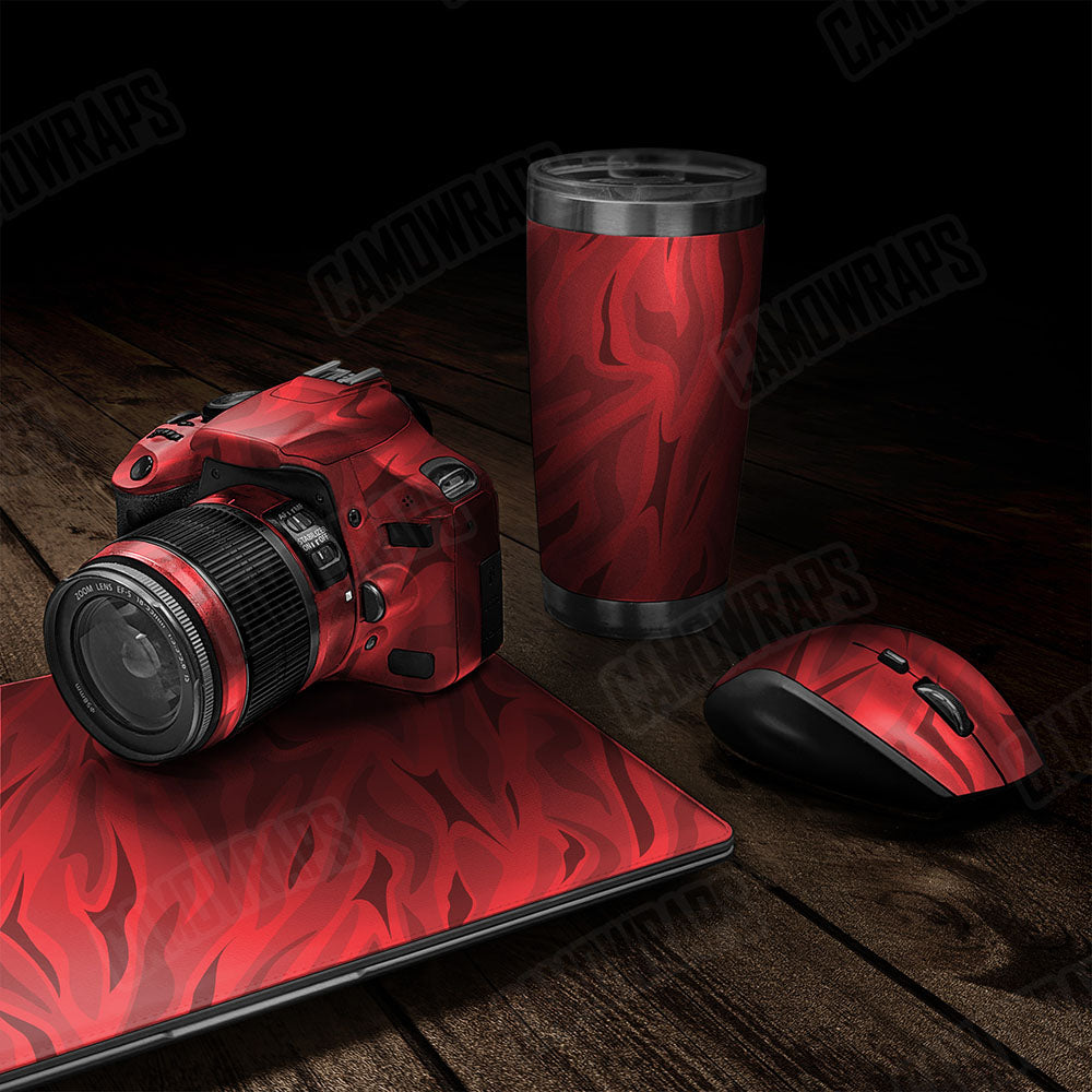 Fun Stripe Elite Red Gear Skin Vinyl Wrap