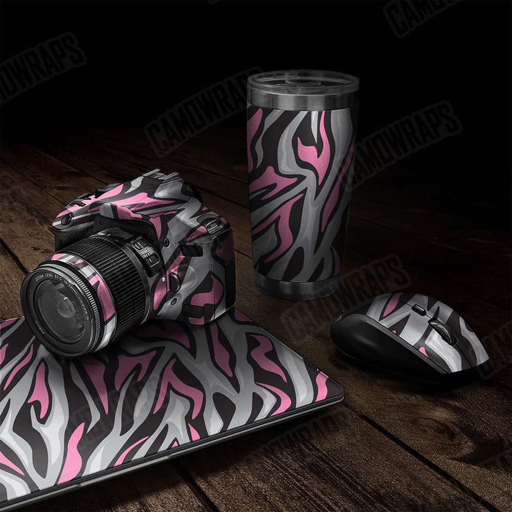 Fun Stripe Pink Tiger Gear Skin Vinyl Wrap