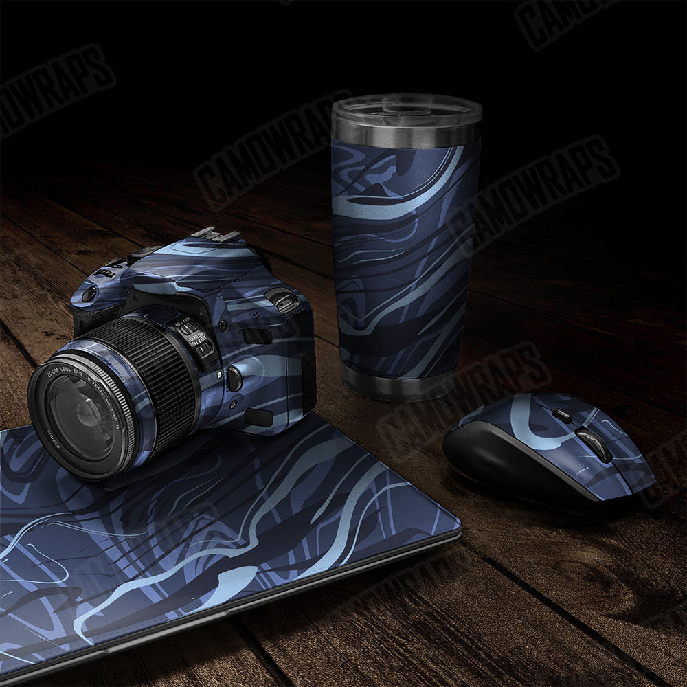 Liquid Smoke Blue Urban Night Gear Skin Vinyl Wrap
