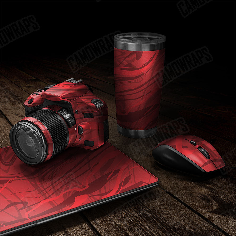 Liquid Smoke Elite Red Gear Skin Vinyl Wrap