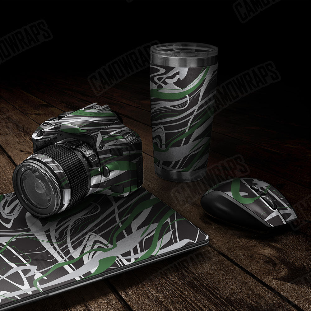Liquid Smoke Green Tiger Gear Skin Vinyl Wrap
