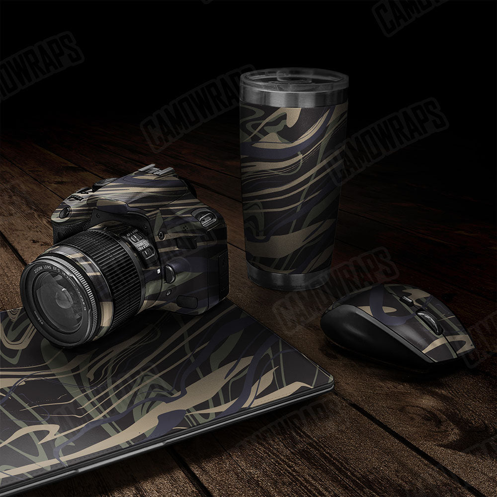 Liquid Smoke Militant Blue Gear Skin Vinyl Wrap