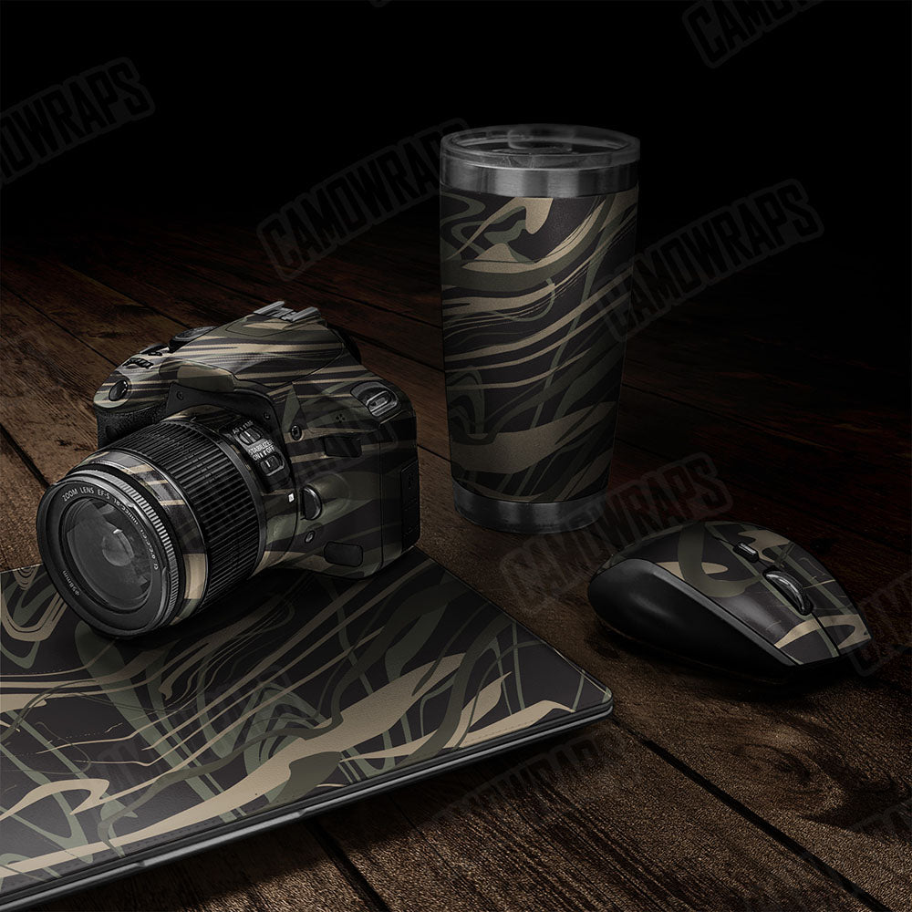 Liquid Smoke Militant Green Gear Skin Vinyl Wrap