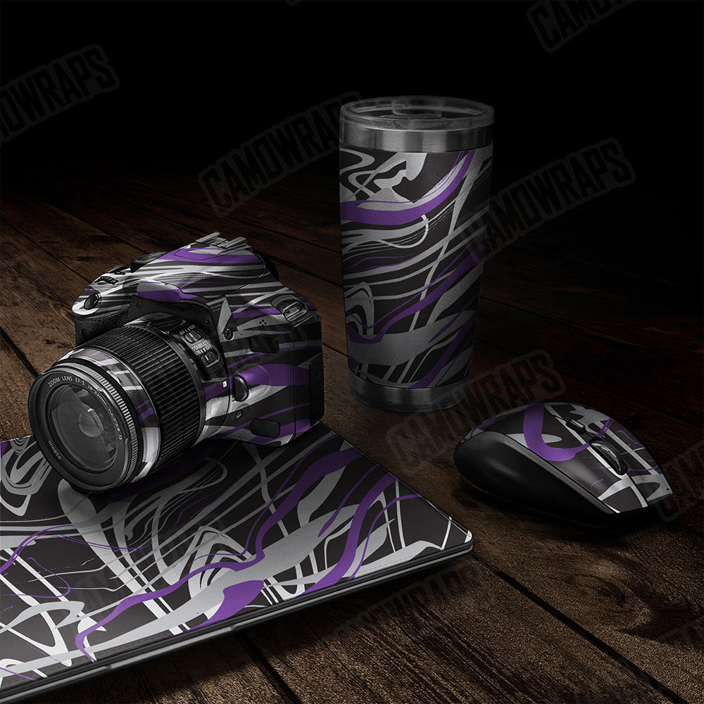 Liquid Smoke Purple Tiger Gear Skin Vinyl Wrap