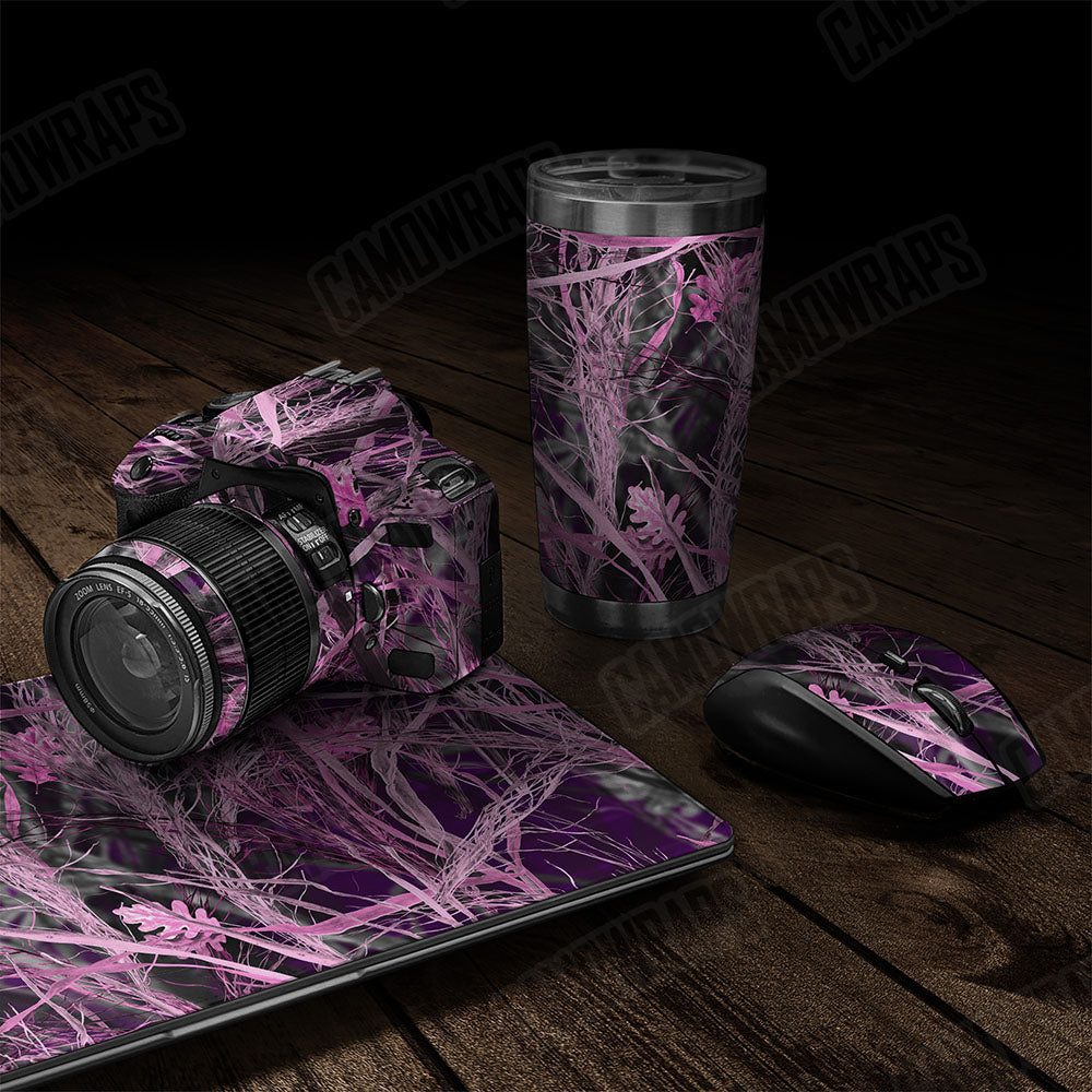 Nature Dry Grassland Pink Gear Skin Vinyl Wrap