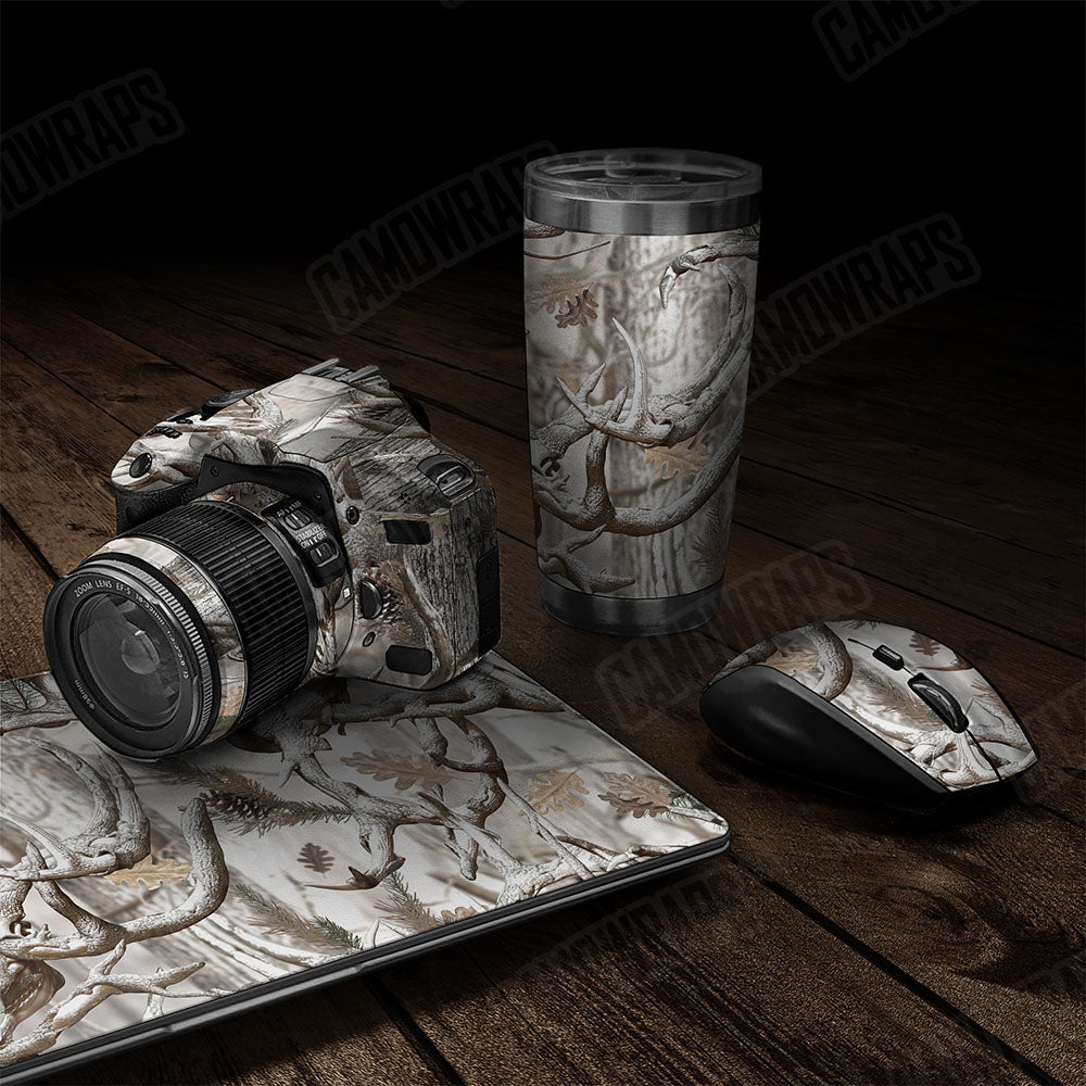 Nature Lifeless Snow Woods Buck Skull Gear Skin Vinyl Wrap
