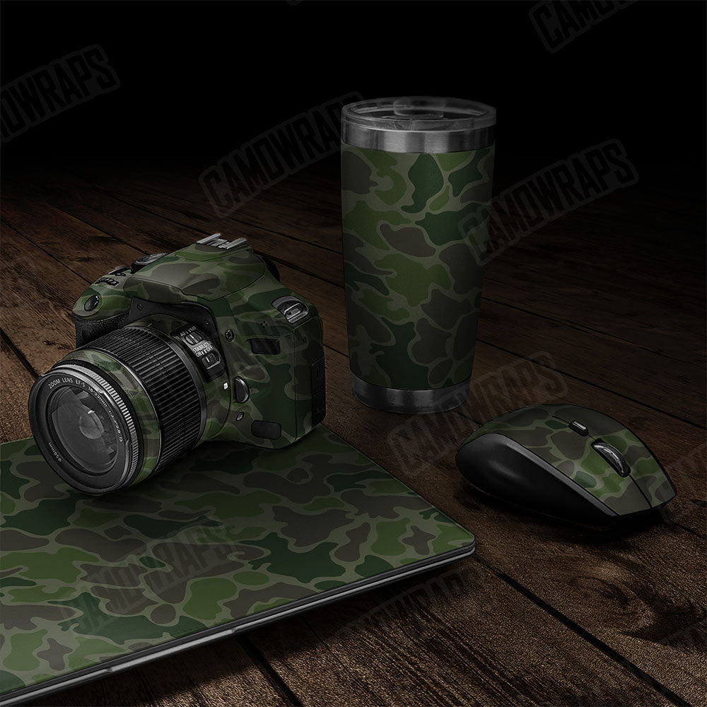 Old School Duck Army Dark Green Gear Skin Vinyl Wrap