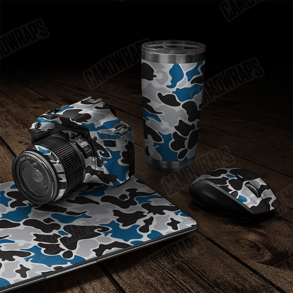Old School Duck Blue Tiger Gear Skin Vinyl Wrap