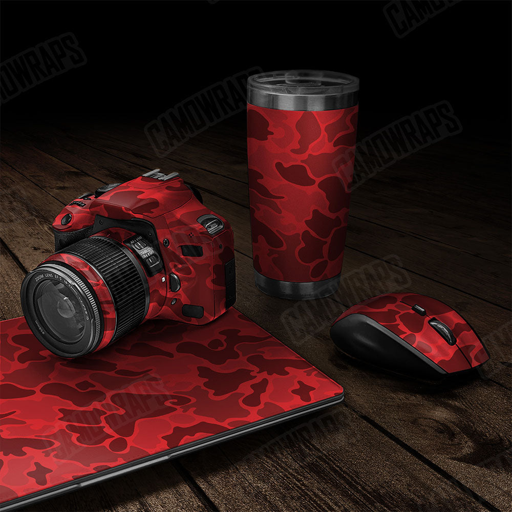 Old School Duck Elite Red Gear Skin Vinyl Wrap