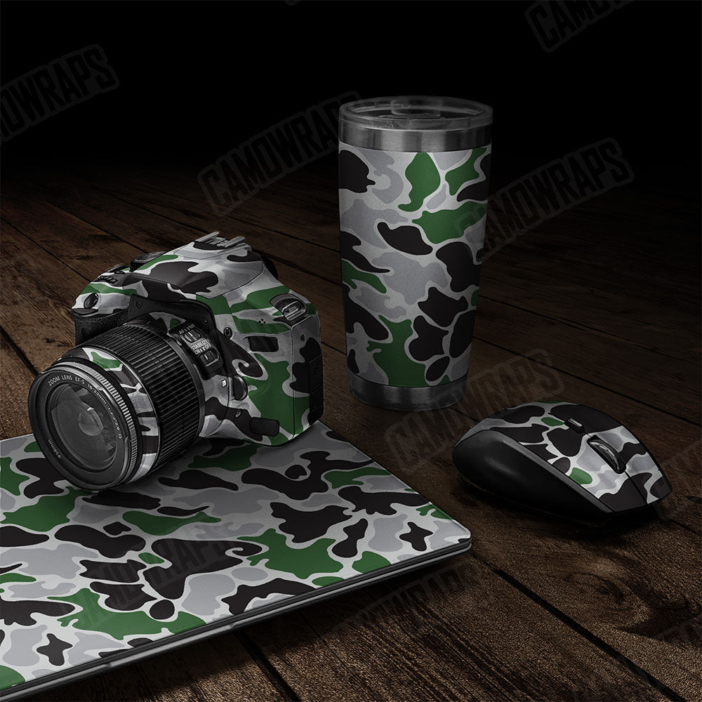 Old School Duck Green Tiger Gear Skin Vinyl Wrap