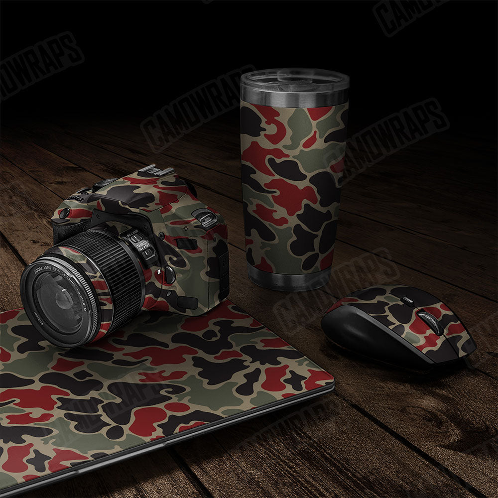 Old School Duck Militant Red Gear Skin Vinyl Wrap
