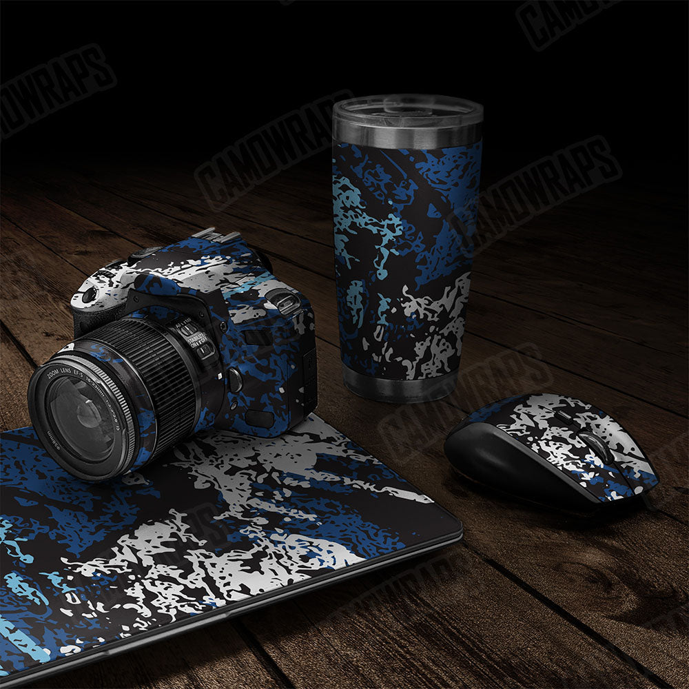 Pasted Baby Blue Gear Skin Vinyl Wrap