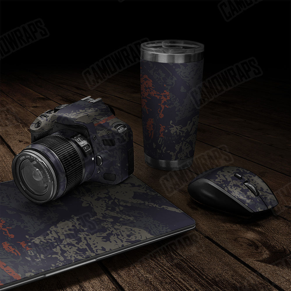 Pasted Blue Copper Gear Skin Vinyl Wrap