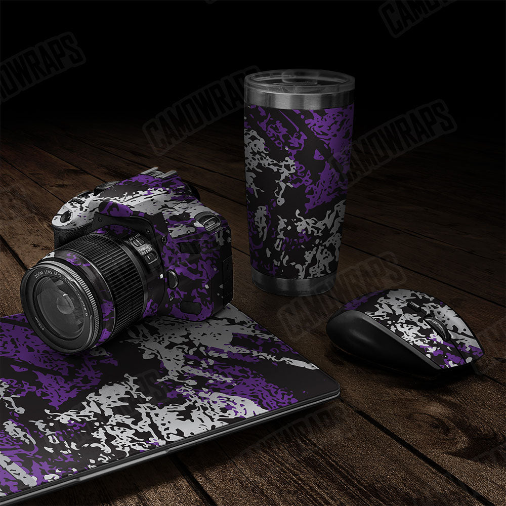 Pasted Purple Tiger Gear Skin Vinyl Wrap