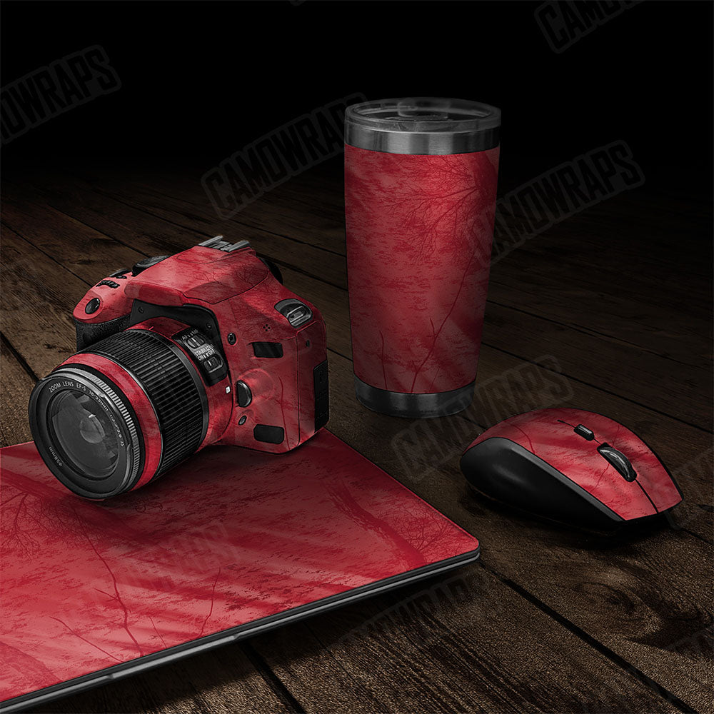 Realtree Fishing Red Gear Skin Vinyl Wrap
